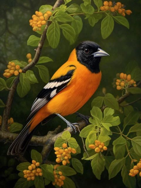 Baltimore Oriole - Paint by Numbers Kit