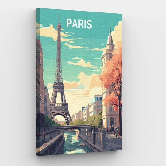 Eiffel Tower Poster - Paint by Numbers Kit