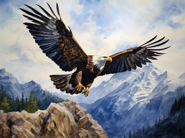 Soaring Eagle - Paint by Numbers Kit
