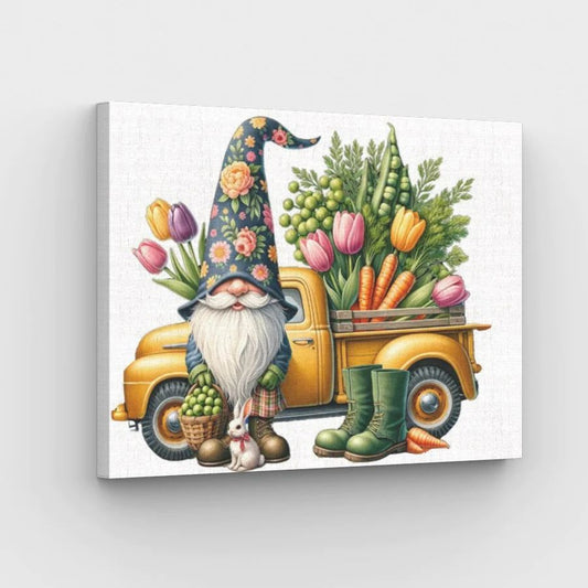 Springtime Gnome Delivery - Paint by Numbers Kit