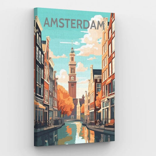 Amsterdam Poster - Paint by Numbers Kit