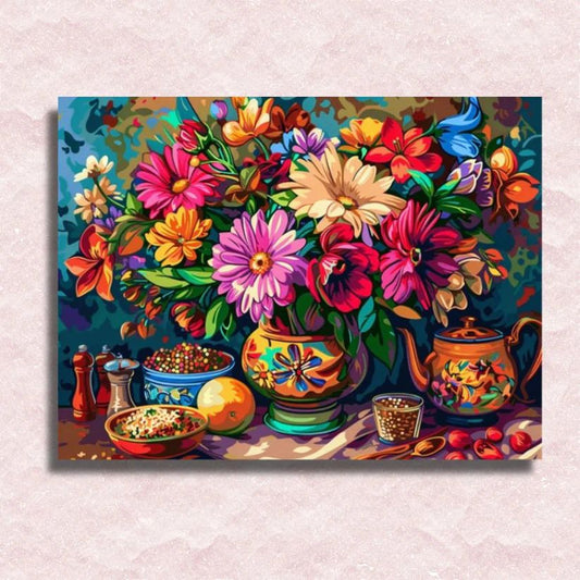 Breakfast Table Flowers - Paint by Numbers Kit