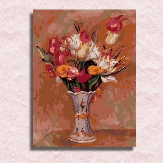 Renoir - Bunch of Tulips in a White Vase - Paint by Numbers Kit