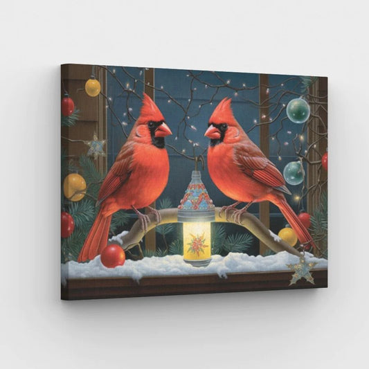 Cardinal Christmas Eve - Paint by Numbers Kit