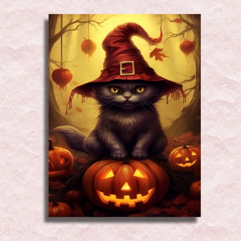 Cat Witch - Paint by Numbers Kit