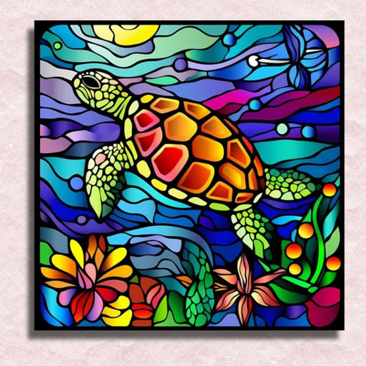 Coral Reef Turtle - Paint by Numbers Kit