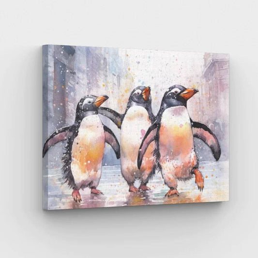 Dancing Penguins - Paint by Numbers Kit