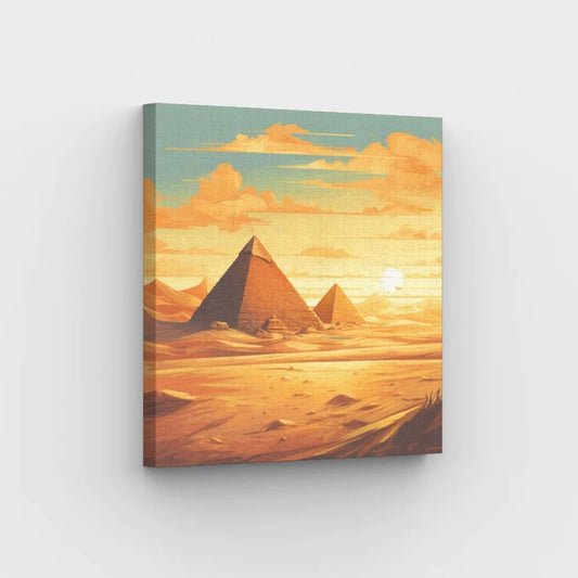 Egyptian Pyramids - Paint by Numbers Kit