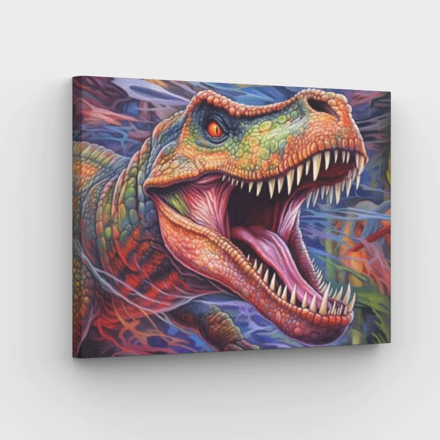 Furious Dinosaur - Paint by Numbers Kit