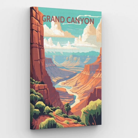 Grand Canyon Poster - Paint by Numbers Kit
