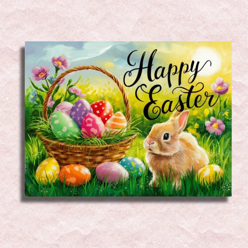 Happy Easter Sign - Paint by Numbers Kit