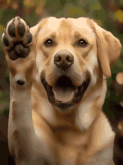 High Five Paws - Paint by Numbers Kit