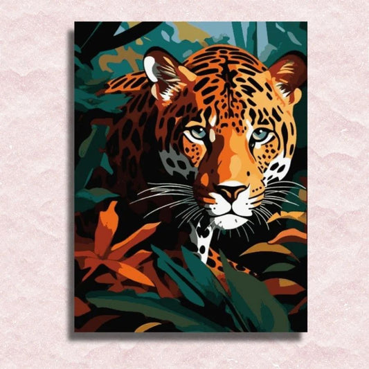 Jungle Jaguar Gaze - Paint by Numbers Kit