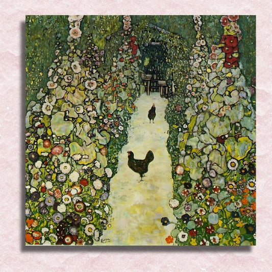 Gustav Klimt - Path with Chickens - Paint by Numbers Kit