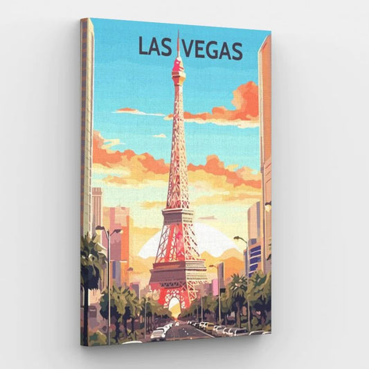Las Vegas Poster - Paint by Numbers Kit