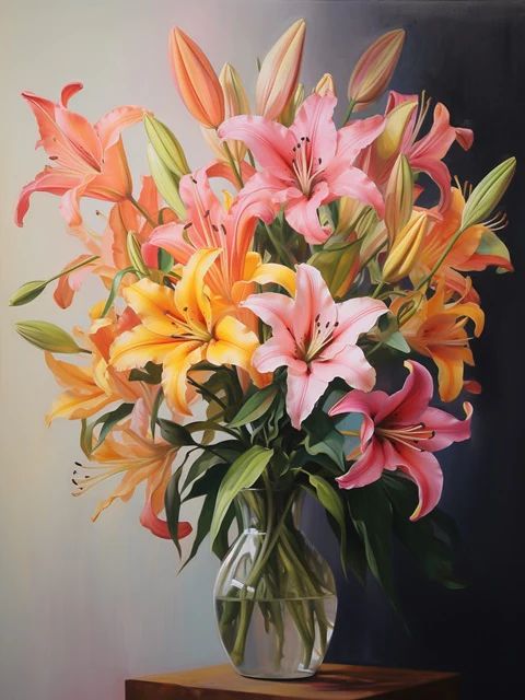 Lilies - Paint by Numbers Kit