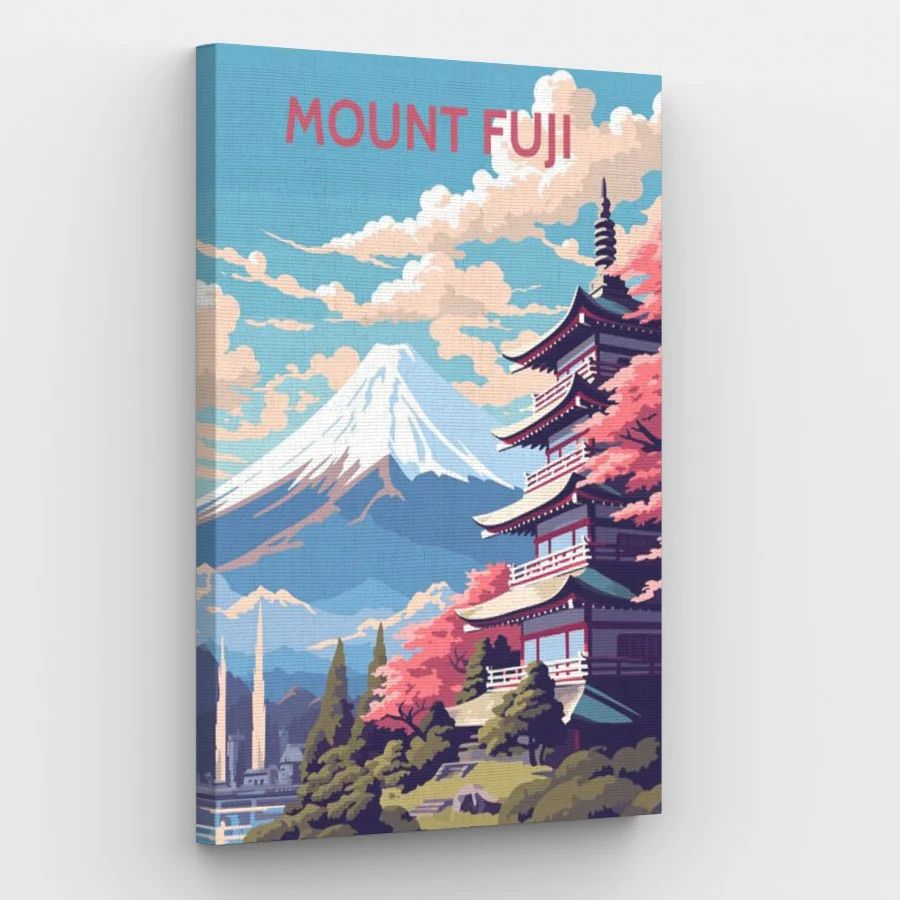 Mount Fuji Poster - Paint by Numbers Kit