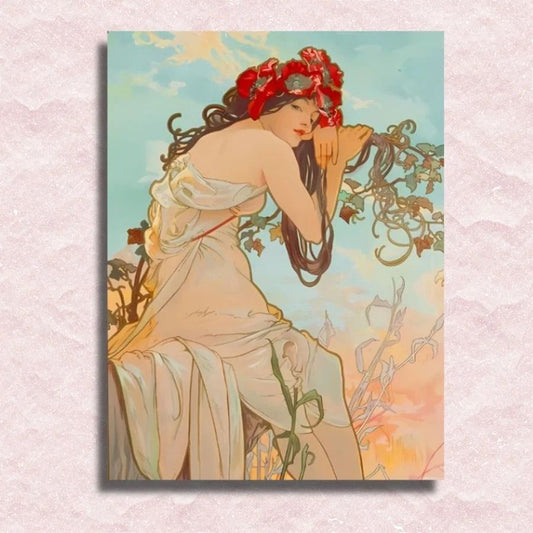 Alphonse Mucha - Summer - Paint by Numbers Kit