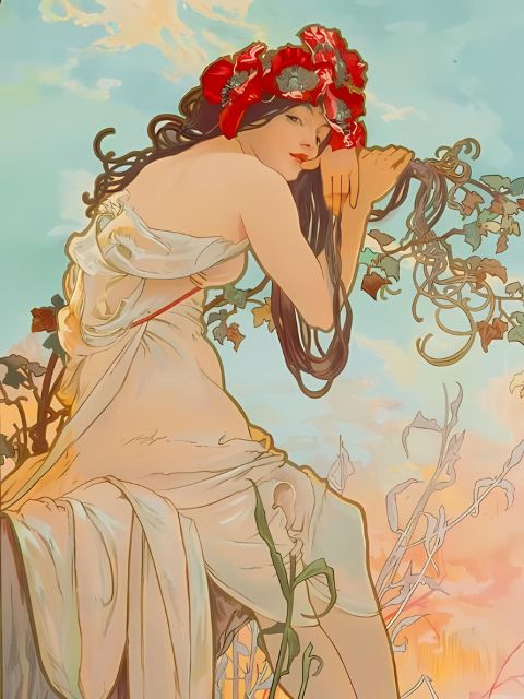 Alphonse Mucha - Summer - Paint by Numbers Kit
