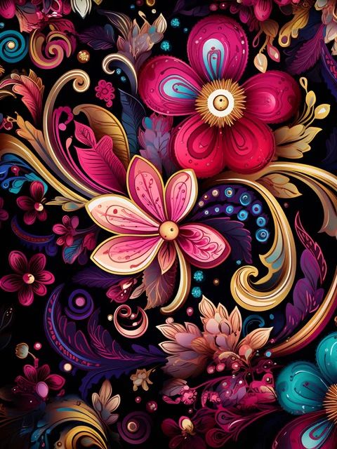 My Fantasy of Flowers - Paint by Numbers Kit