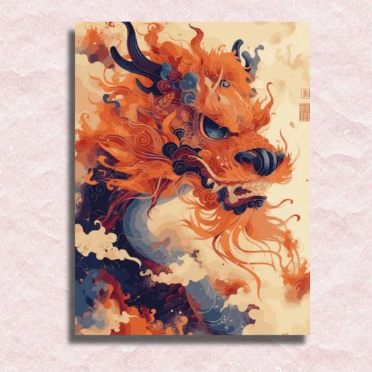 Mystic Dragon Blaze - Paint by Numbers Kit