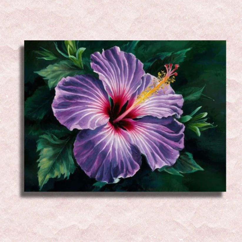 Purple Hibiscus - Paint by Numbers Kit