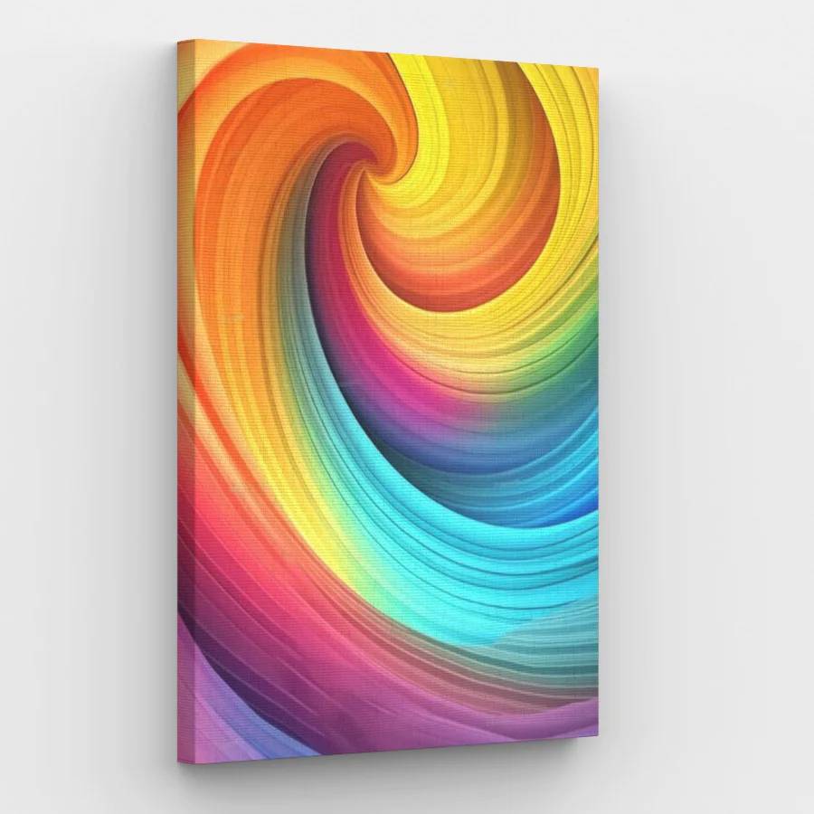 Rainbow Swirl - Paint by Numbers Kit