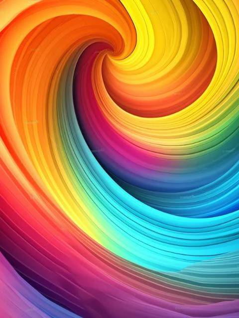 Rainbow Swirl - Paint by Numbers Kit