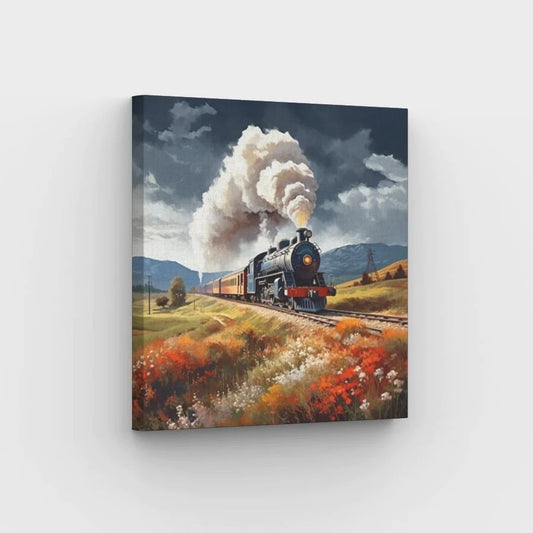 Rustic Locomotive Journey - Paint by Numbers Kit