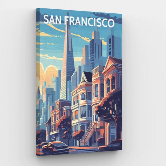 San Francisco Poster - Paint by Numbers Kit
