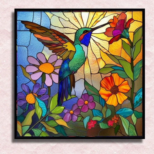Sunlit Hummingbird Harmony - Paint by Numbers Kit
