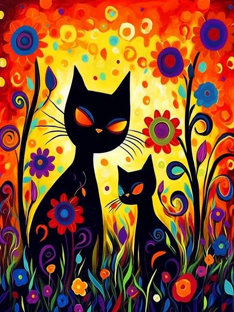 Wonderful Cat World - Paint by Numbers Kit