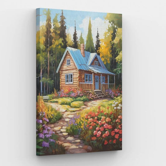 Wooden Tiny House - Paint by Numbers Kit