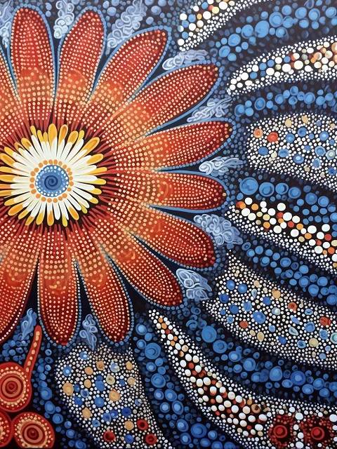 Aboriginal Art Flower - Paint by Numbers Kit