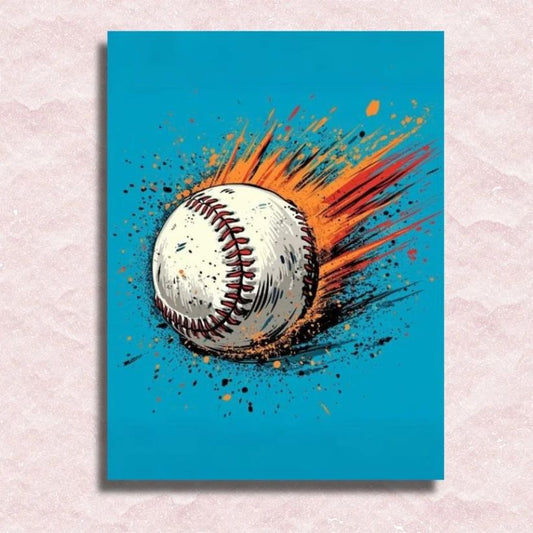 Baseball Color Burst - Paint by Numbers Kit
