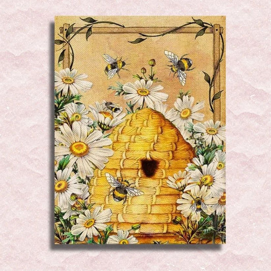 Beehive and Daisies - Paint by Numbers Kit