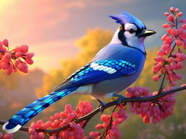 Blue Jay - Paint by Numbers Kit