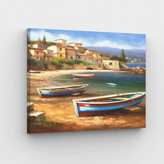 Boats at Bay - Paint by Numbers Kit