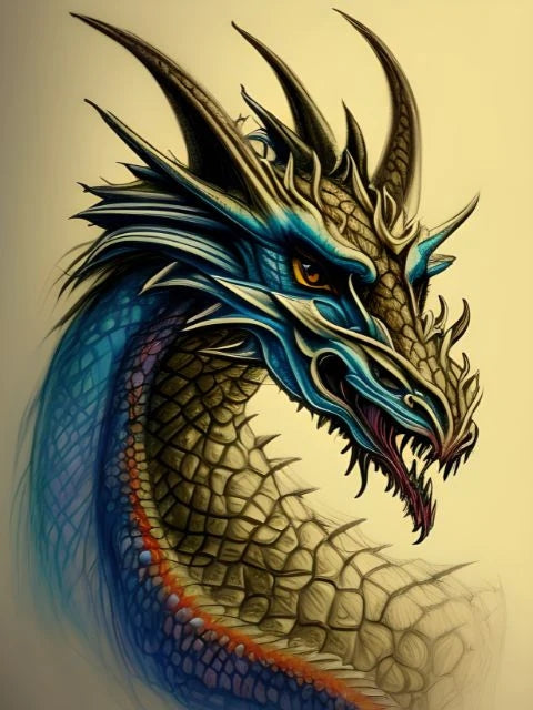 Chromatic Wyrm - Paint by Numbers Kit