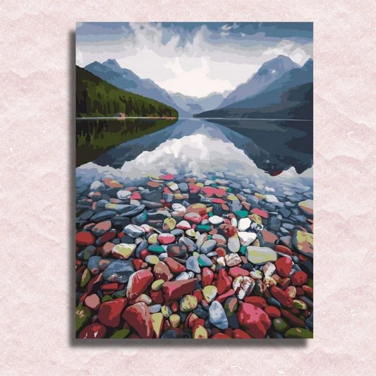 Colorful Pebbles Landscape - Paint by Numbers Kit