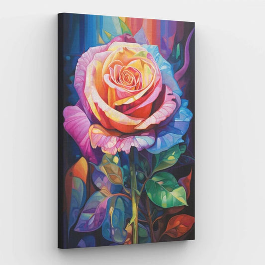 Colorful Rose - Paint by Numbers Kit