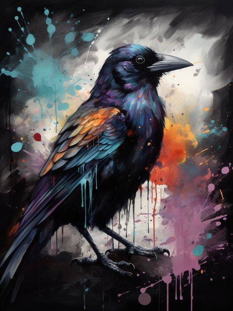 Crow - Paint by Numbers Kit