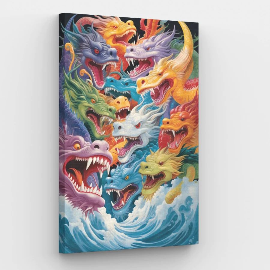 Dragons Swarm - Paint by Numbers Kit