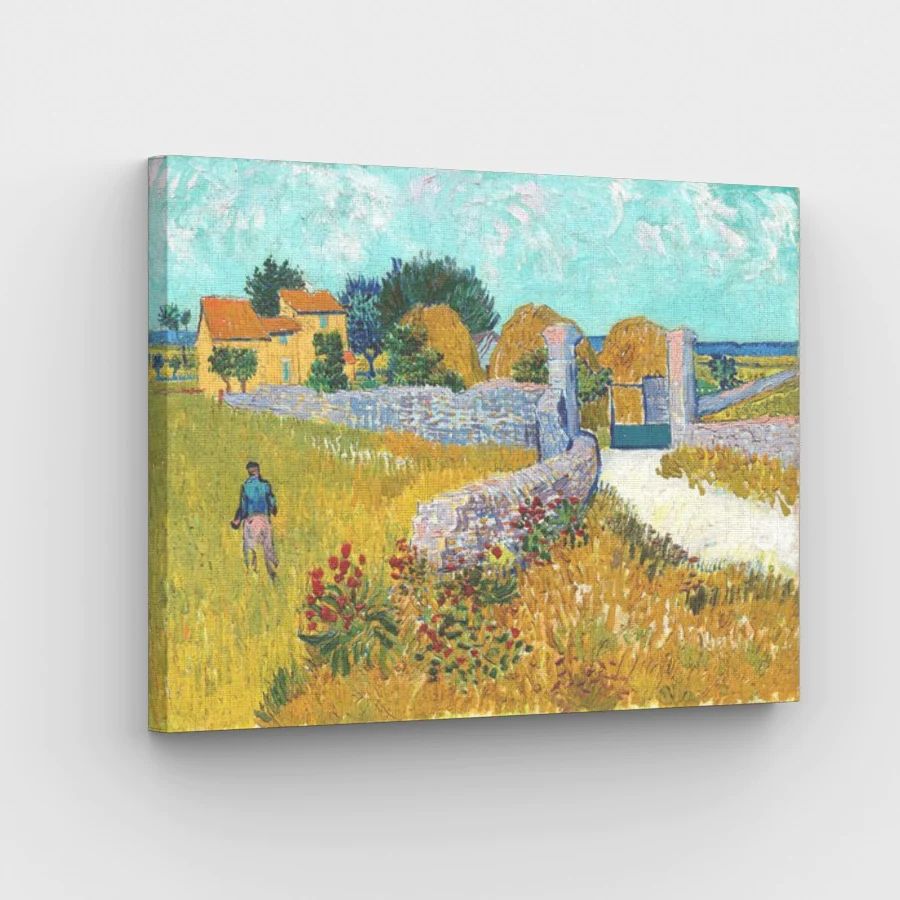 Van Gogh - Farmhouse in Provence - Paint by Numbers Kit