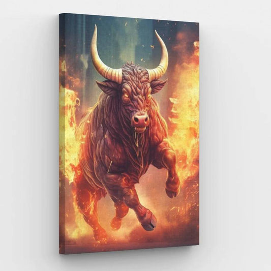 Fierce Bull - Paint by Numbers Kit
