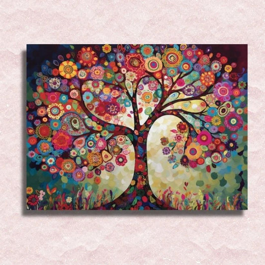 Flower Mandala Tree - Paint by Numbers Kit