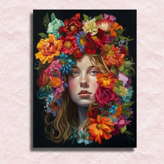 Flowery Lady - Paint by Numbers Kit