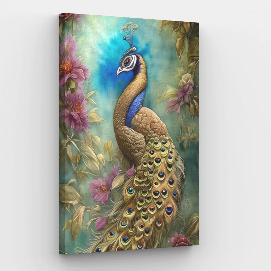Golden Peacock - Paint by Numbers Kit