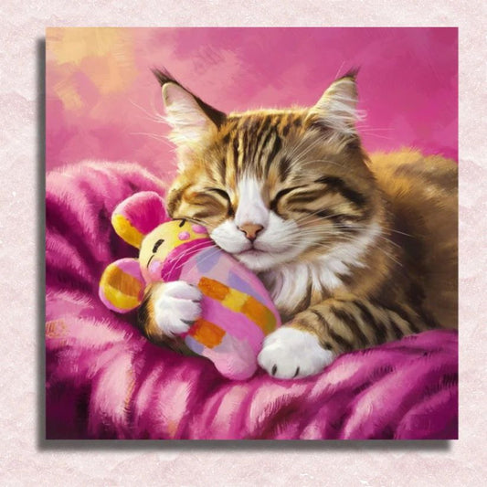 Kitty Toy Snuggle - Paint by Numbers Kit