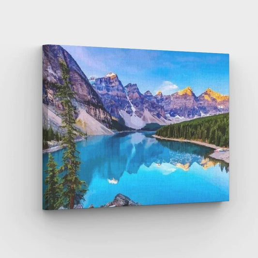 Majestic Mountains and Lake - Paint by Numbers Kit